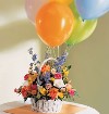 Birthday Basket with Balloons