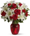 Red roses & White lilies