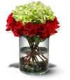 Roses with Hydrandgea