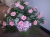 Floor Basket Pink Carnations