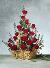 Table of Red Roses